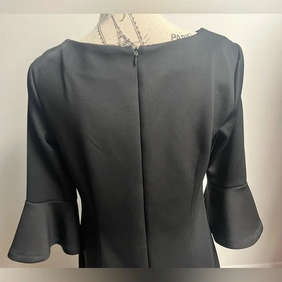Black Dress with Mock Neck & Bell Sleeves! - Picture 9 of 15